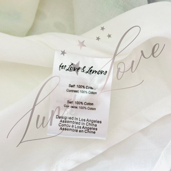 FOR LOVE & LEMONS Andrea Embroidered Mini Floral Dress NWT - Picture 10 of 11